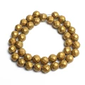 Faceted Matte Gold