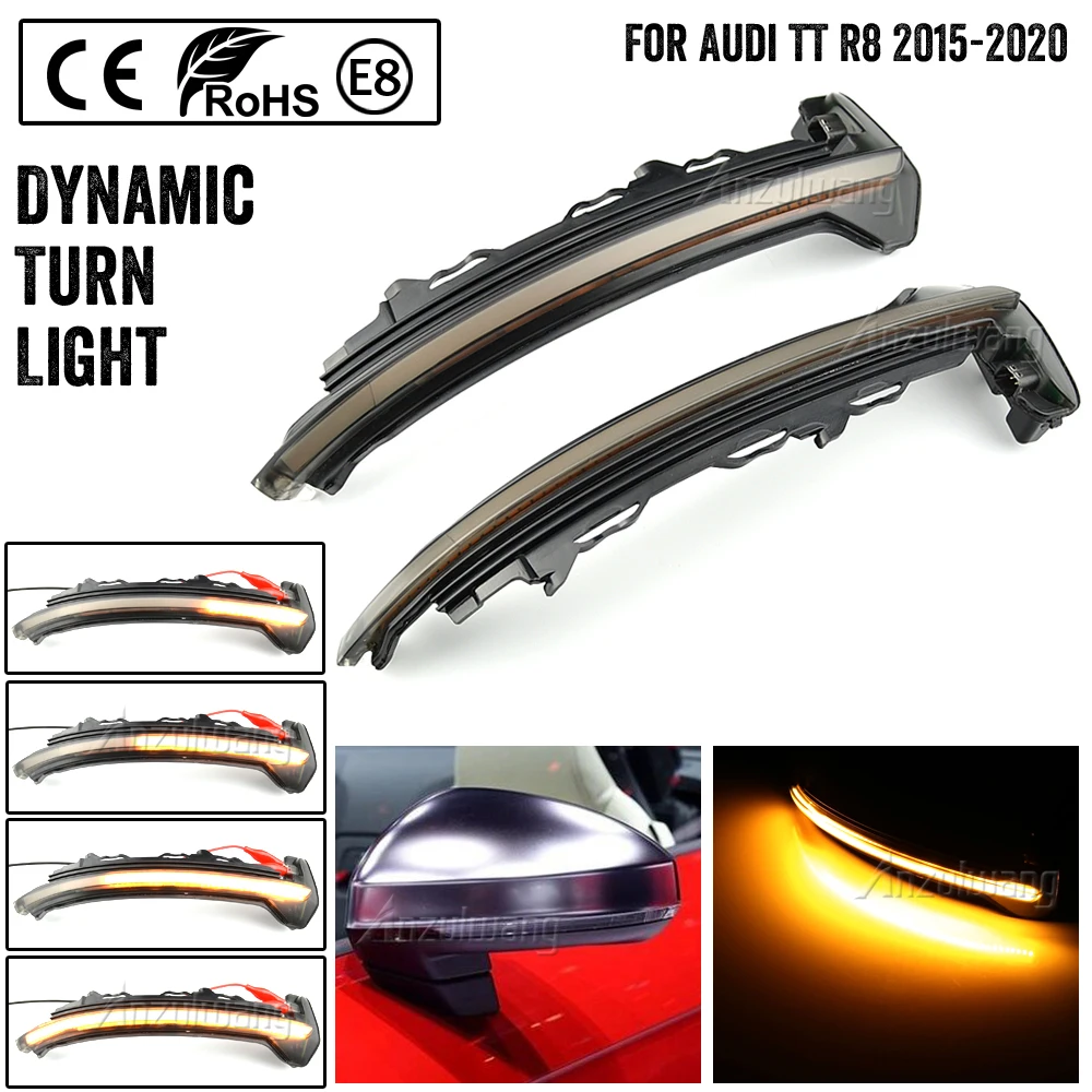 Per Audi Tt Tts Tt Rs Mk3 8S 2015-2020 R8 2016- 2020 Led Indicatore Di Direzione Dinamico Indicatore Di Direzione Laterale Luce Sequenziale