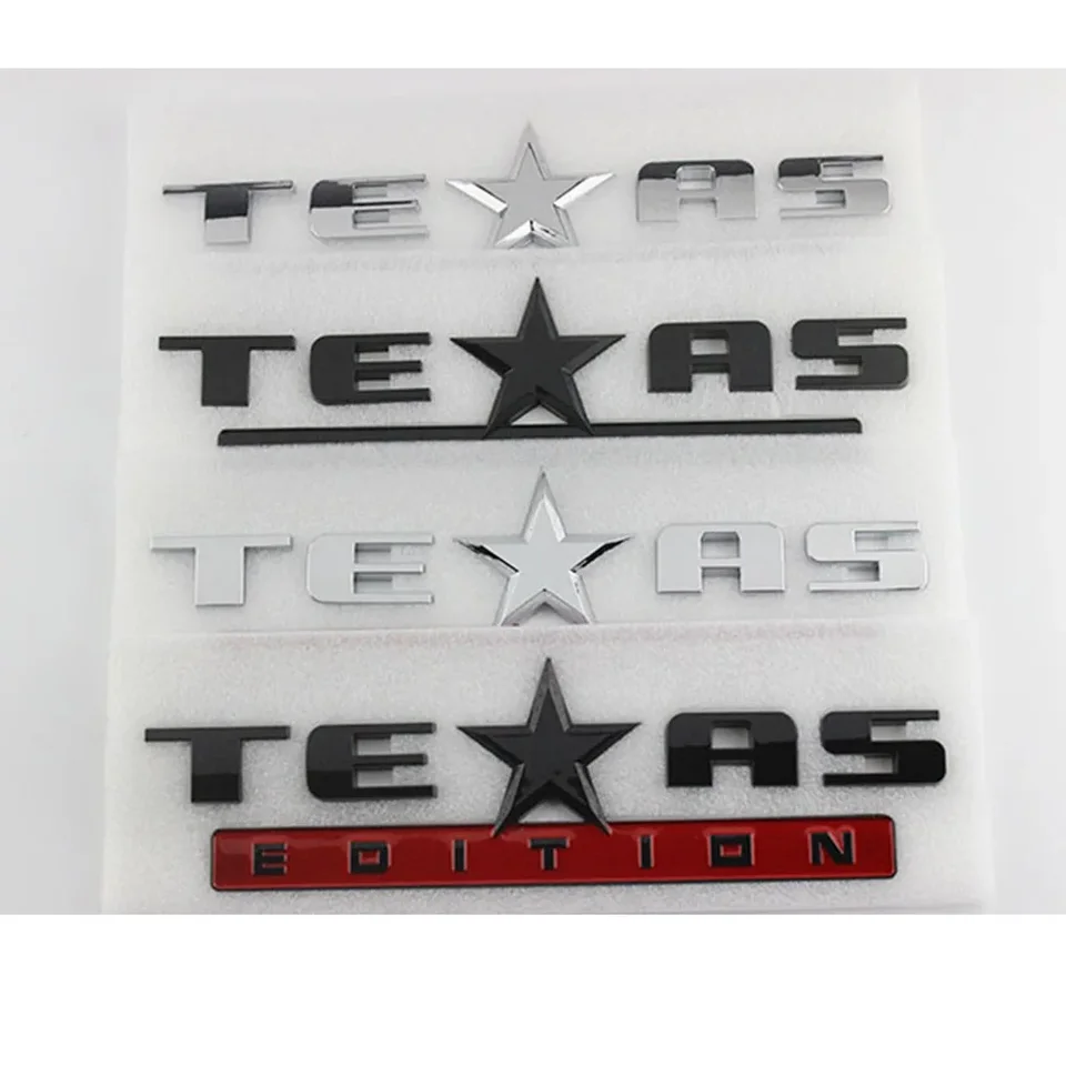 Men In Black Badge 2PCS 3D Texas Edition Emblem Durable ABS Plastic Self- Adhesive For Chevy Silverado Sierra Car Truck Auto Universal Decal Truck Decal - Foto 3
