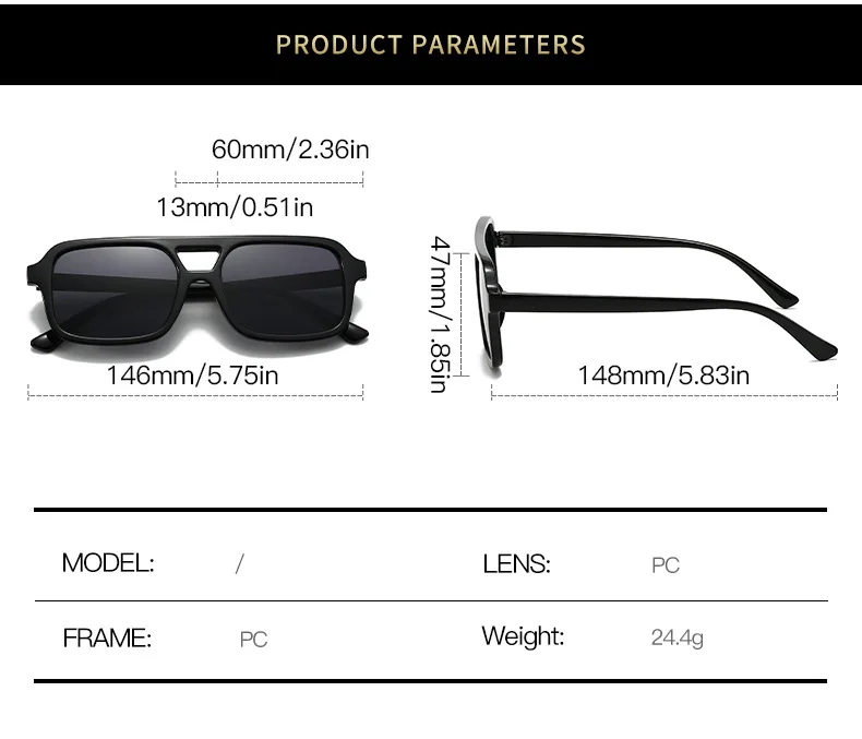 BOYSEEN Retro-Sonnenbrille mit Schildpattrahmen, quadratisch, orangefarbene Strandsonnenbrille für Herren, UV400 – Detail 5