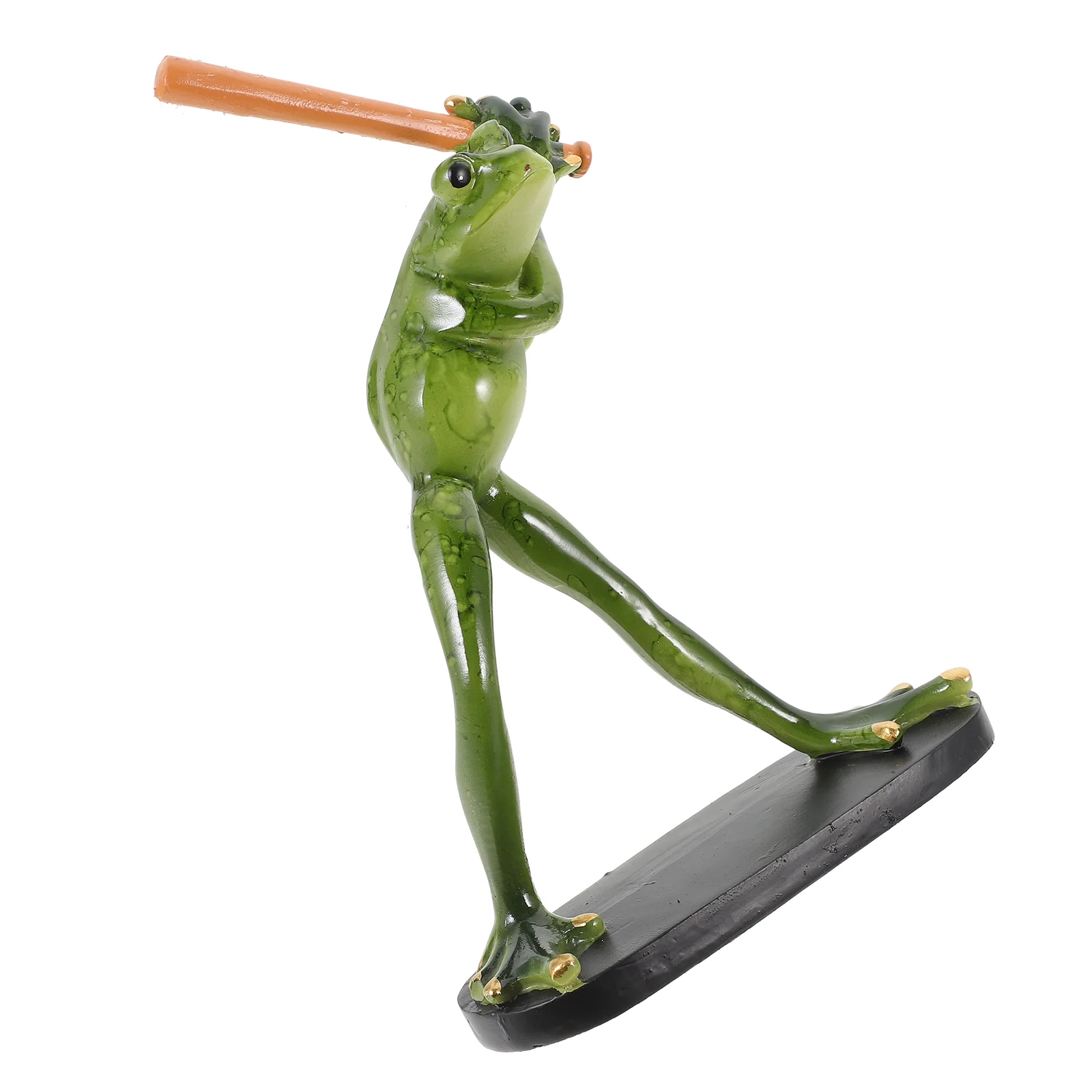 

Frog Statue Office Decorations Outdoor Resin Animal Desk The into Garden Statues Gift for Christmas