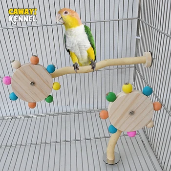 Interactive Rotating Bird Perch Toy 1