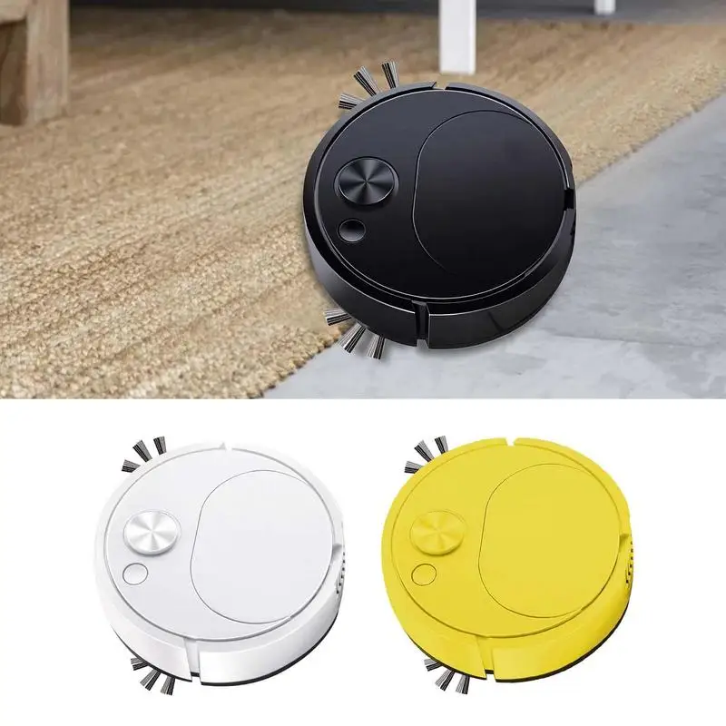 

3 in1 Low Noise Cordless Robotic Vacuum Cleaner USB Charging Strong Suction Floor Cleaner Machine for Pet Floor Home Clean Tools