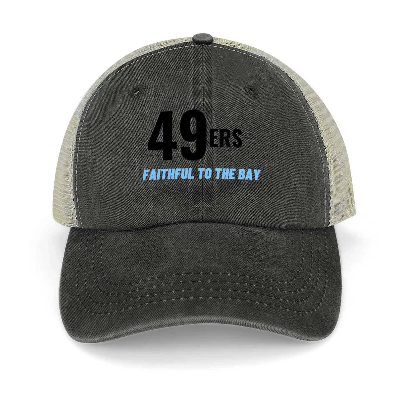 

49ers . Faithful to the bay Cowboy Hat Thermal Visor Icon Sports Cap Men Caps Women's