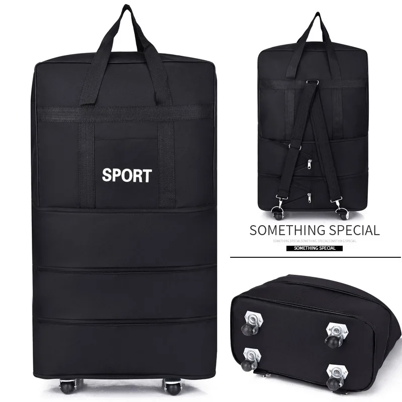 2022 New Large Capacity Retractable Suitcase Universal Wheel Foldable