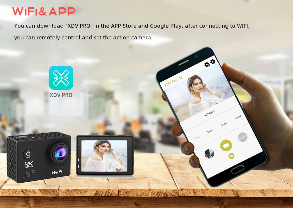 Action Camera Q1 Ultra HD 4K30FPS 16.0MP Wi-Fi 2.0" Screen 170D DVR Webcam Underwater 30M Helmet Video Recording Sport Camera 5