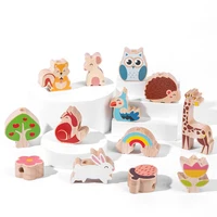 Children's Wooden Creative Building Blocks, 3D Fun Stacking Toys, Wooden Ornaments, Halloween/Christmas/Birthday Gifts