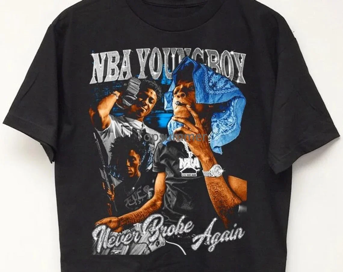 

Youngboy Never Broke Again T-Shirt Vintage Rap Tee Off Travis Kanye West Concert Tour Merch Drake Lil Durk