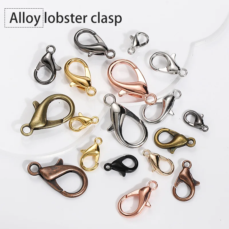 100pcs Stainless Steel Lobster Claw Clasps Parrot Trigger Clasps For Women  Necklace Bracelet DIY Jewelry Making 9~15x5~9x2.5~4mm - AliExpress