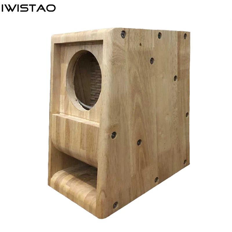 

IWISTAO HIFI Speaker Empty Cabinet 1 PC 8 Inches Finished Labyrinth Structure Solid Wood for Full Range Speakers Unit DIY
