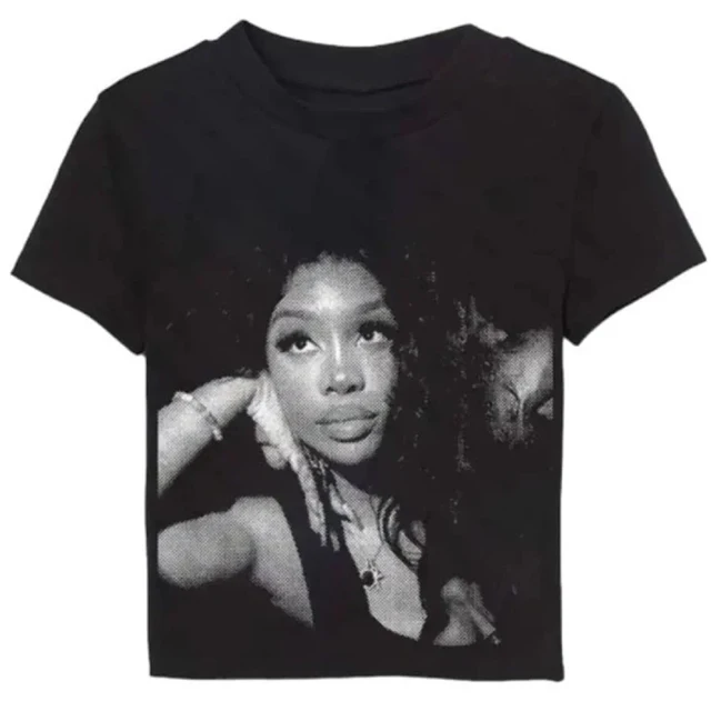 T-Shirt en Coton pour Femme, Vêtement Décontracté, à la Mode, Gothique, Punk, Streetwear, Confortable, Y2K, Été 2024 1