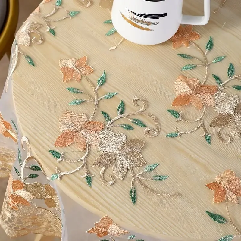 SUTAVIA Nappe Florale Française Fabriquée à La Main En Coton Avec