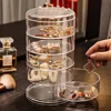 1PC Spinning Jewelry Organizer Organize Earrings Children's Headdress Hair Accessories Organizer Desktop Decoration 1