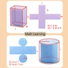 Children 3D Geometric Solids Shape Math Toys Montessori Parish Transparent Geometry Model Learning Educational Toy Teaching Aids 4