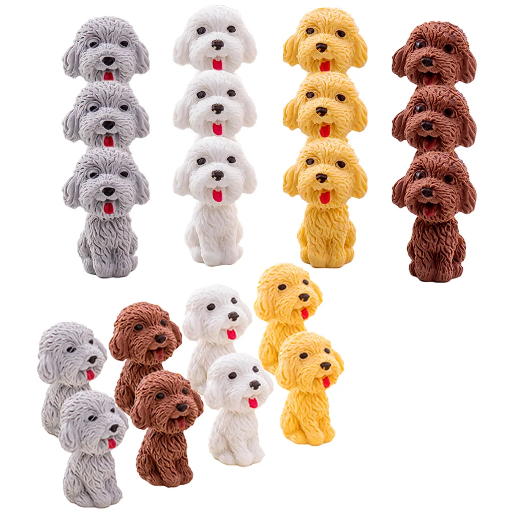 

Lovely Puppy Shaped Erasers Creative Cartoon Painting Erasers Student Stationery Learning Supplies Wholesale