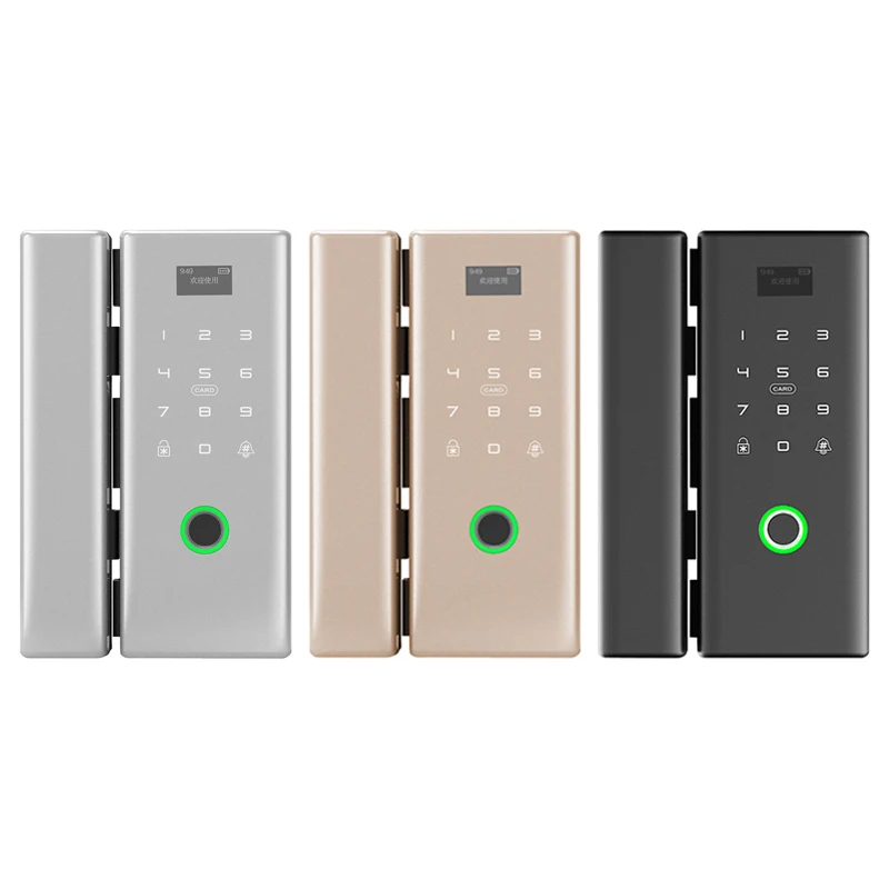 

Blue tooth electronic lock Smart office double remote unlocking tuya glass door fingerprint lock