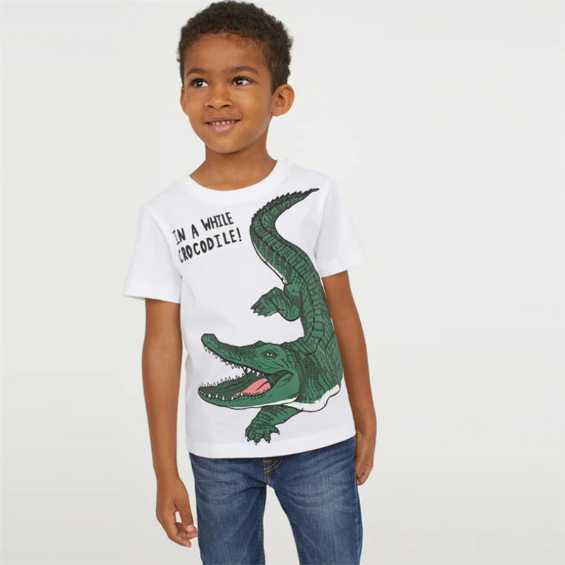 Jumping Meters 2-7T Crocodile Summer Boys magliette moda Cotton