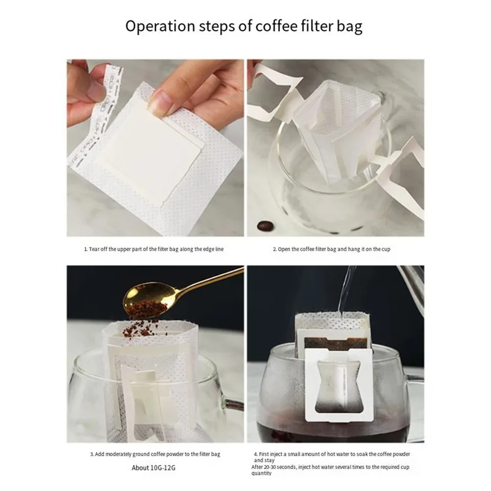 Foldable Hanging Coffee Drip Bag Stand - Portable Filter Holder For Travel, Camping, Office