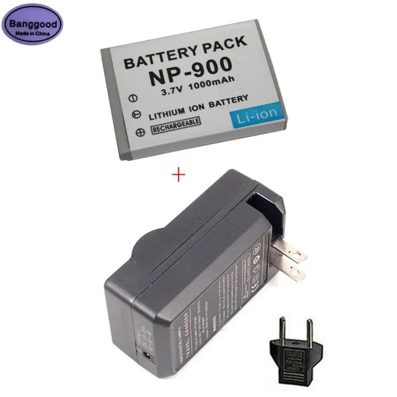 

1000mAh NP-900 NP900 Camera Battery + AC Charger for Olympus LI80B LI-80B Minolta DIMAGE E40 E50 PREMIER SL4 SL5 SL6 BENQ C500