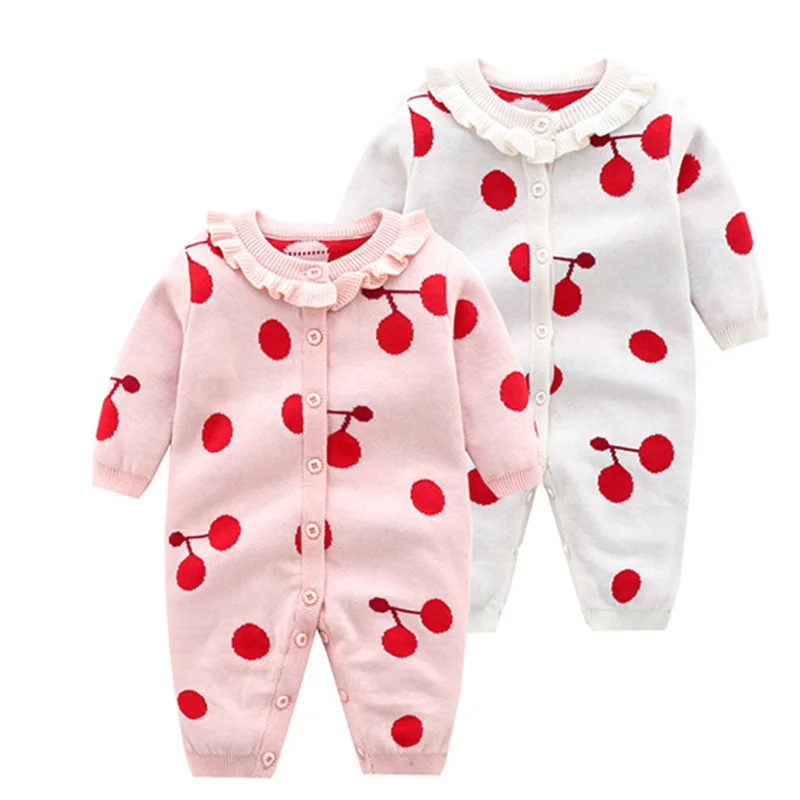 

Children Knitting Clothes Newborn Baby Knitting Jumpsuit One Piece Outfit Infant Baby Girl Bodysuits Spring Autumn Baby Clothes