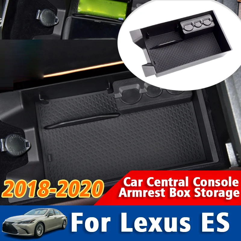 

Car Center Console Armrest Storage Box Tray For Lexus ES ES200 ES250 ES300H ES350 2018 2019 2020 Storage Tray Stowing Tidying