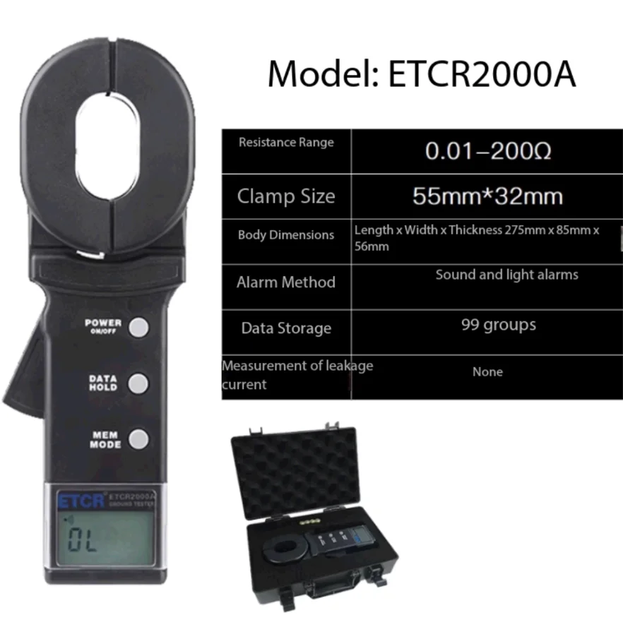 Clamp meter ground resistance tester