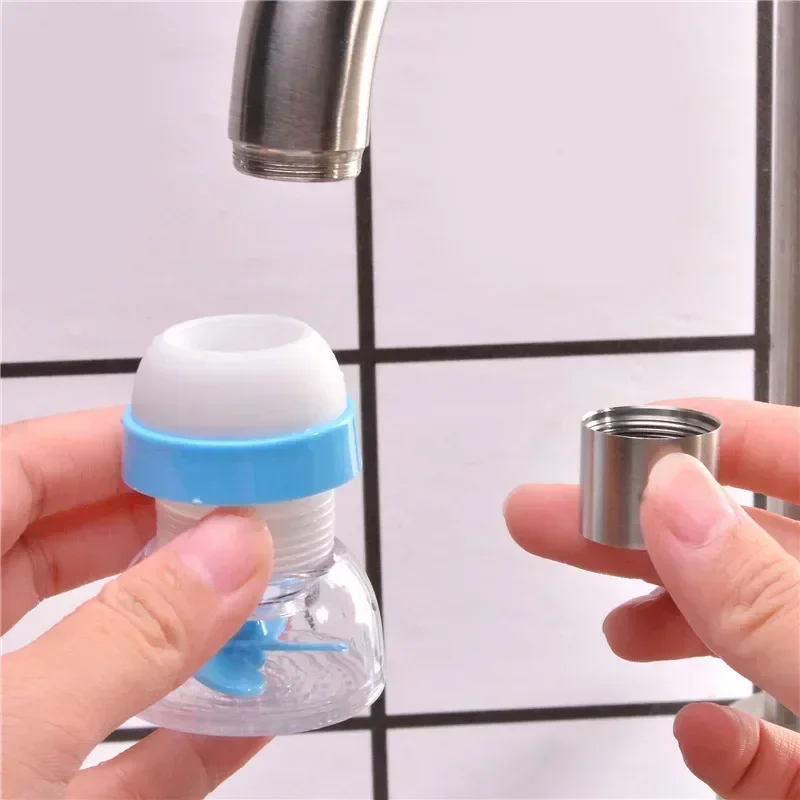 Kitchen Household Faucet Bubbler 360 Rotatable Bent Water Saving Tap Aerator Diffuser Faucet Nozzle Water Filter Swivel Tools