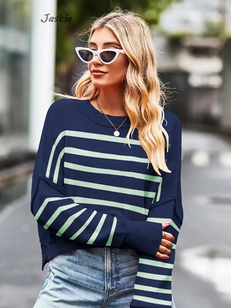 

Fashion Women Sweaters 2023 Autumn Winter New Long Sleeve Top LOOSE Short Pullover Oversized Sweater Streetwear Knitwear Tops