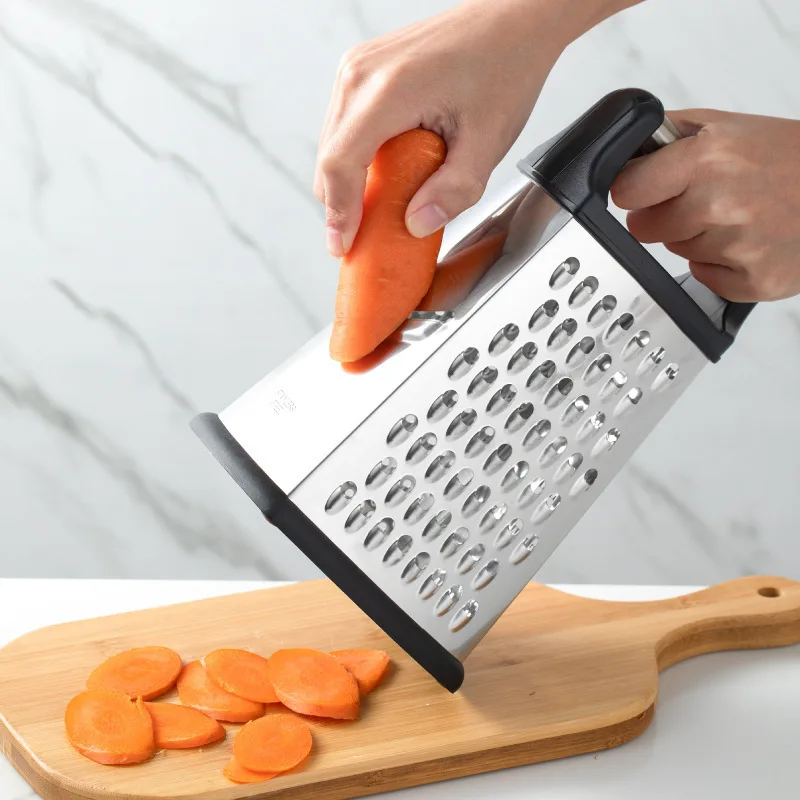 Box Grater Cheese Grater With Container 4 Sided Food Vegetable Grater For  Carrots Cucumbers Potatoes Vegetables kitchen tools - AliExpress