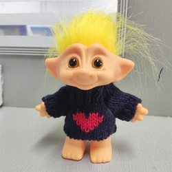 Charming Vintage Troll Dolls for Festive Celebrations - Perfect for Valentine's and Christmas Gifts (Yellow Hair)