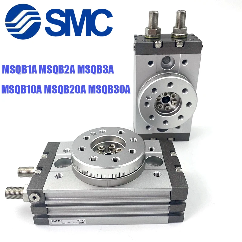 กระบอกลม SMC รุ่น MSQB7A MSQB10A MSQB20A MSQB30A MSQB50A แบบหมุนพร้อมแร็คและปีกนก รุ่น MSQB1A MSQB2A MSQB3A 1