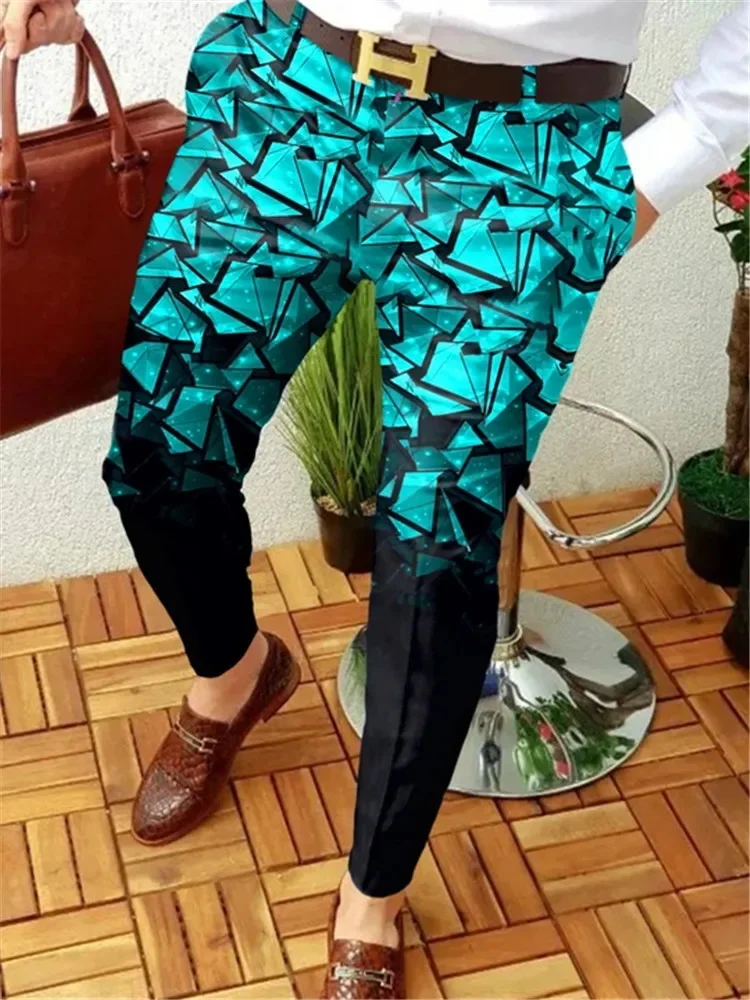 Men's Summer Casual Long Pants with Straight Sleeves, Slim Fit, Sports, Outdoor Business, Anti drying Western Pants MR7