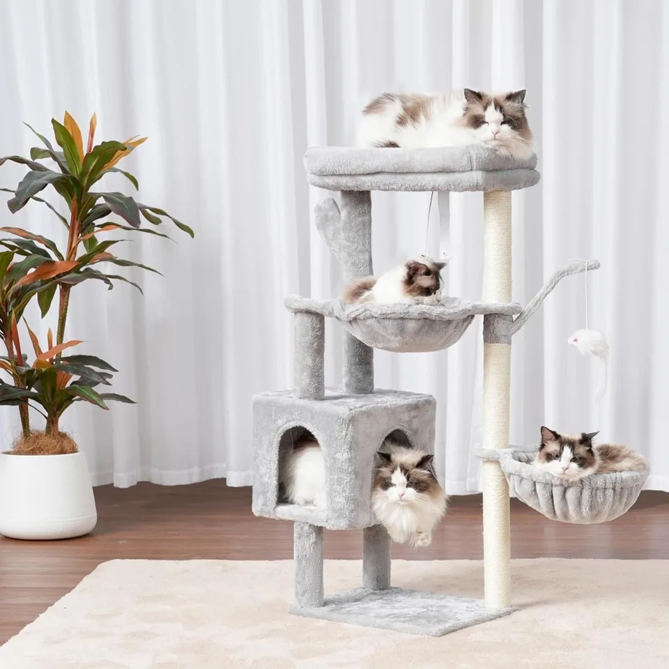 Heybly Ultra Modern Cat Tree Tower Condo