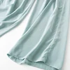 Women's 100% Pure Silk Thin Loose Type Wide Leg Long Pants Trousers beige black navy MM002 4
