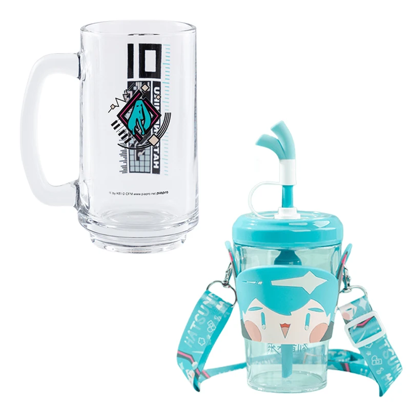 

Animation Two-dimensional Hatsune Miku Peripherals Change Color Glass Water Cups Anime Kawaii Vitality Student Office Drink Cup