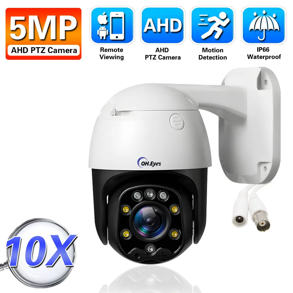 

5MP 10X Zoom AHD PTZ Motion Detect Security Camera BNC Outdoor Waterproof CCTV HD Analog Surveillance Camera For XMEYE DVR H.265
