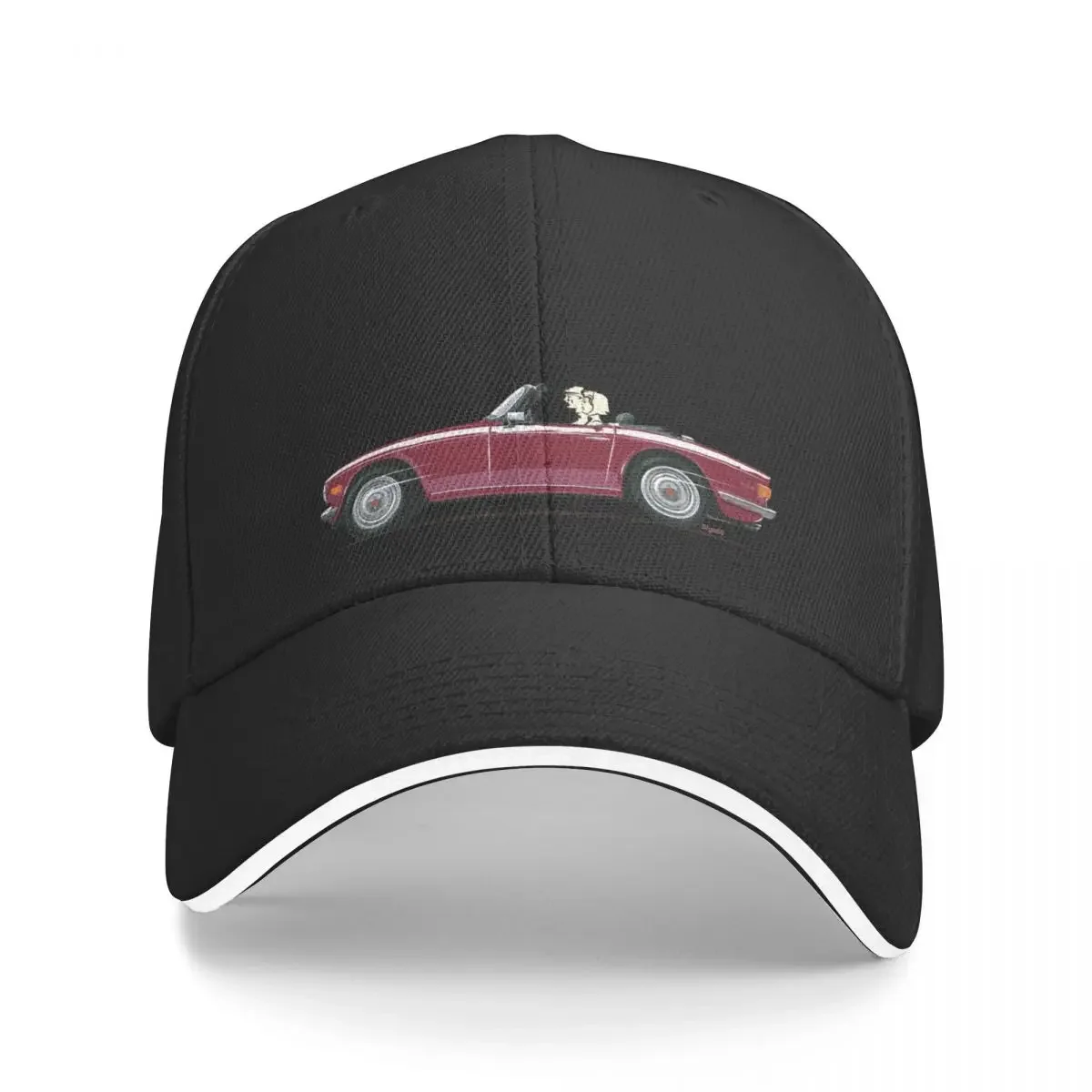 

UK Damson Red colour TR6 – the Classic British Sports Car Baseball Cap Golf Wear western Hat Snap Back Hat New Hat Female Men's