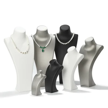 Espositore per collane con manichino Espositore per gioielli di fascia alta Espositore per collo per sala espositiva Espositore per gioielli e accessori