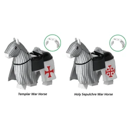 Medieval Military Building Blocks: Knights, War-horses, and Shields Set (GH0219-GH0220-2PCS)