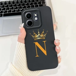 Cute Crown Letters Soft Silicone Phone Case - Enhanced Protection and Style for Infinix Hot 50i (TYhei-6n)