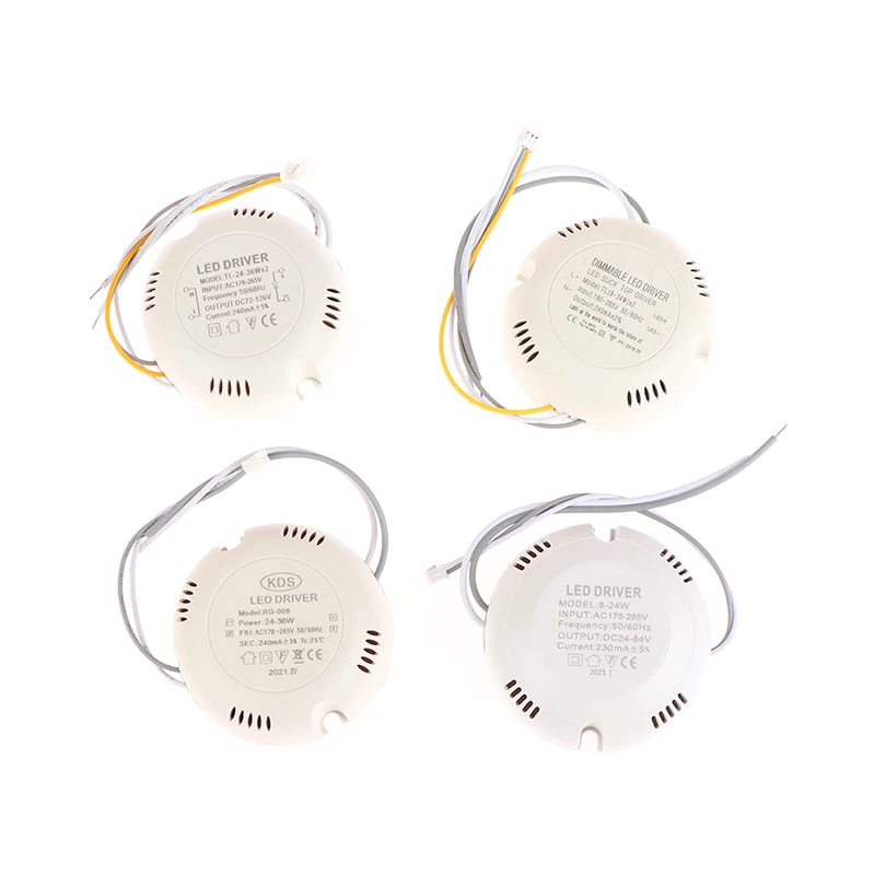 LED 드라이버 조명 천장 전원 공급 장치, 이중 색상 조명 AC176-265V, 8-24W, 25-36W