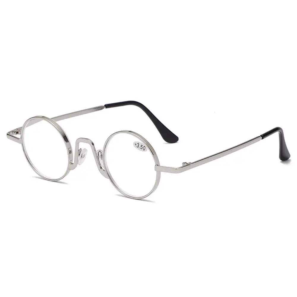 Ultra-Light Round Metal Reading Glasses with Spring Hinges