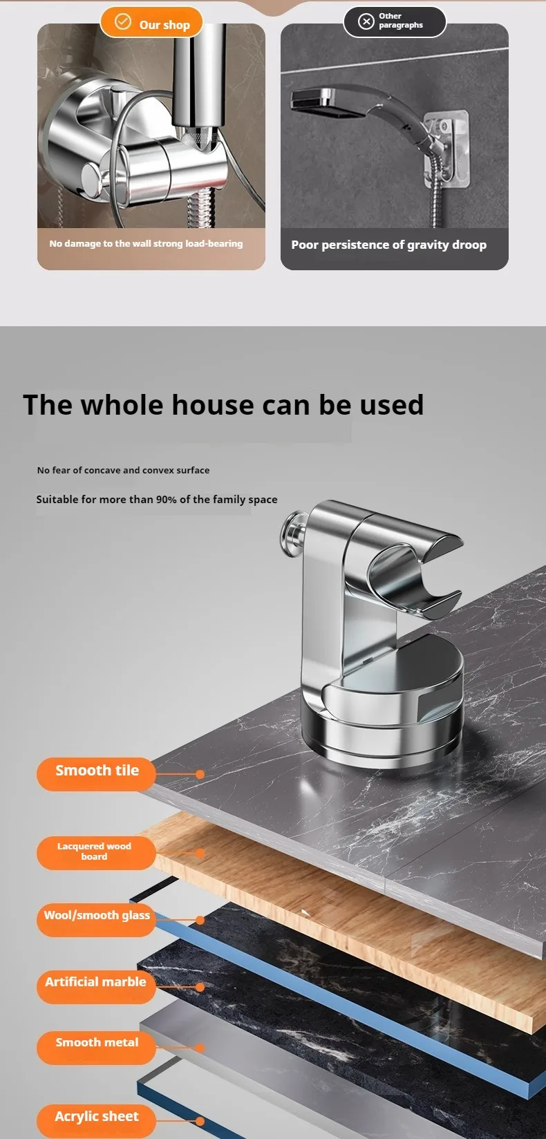 Shower head holder image 3