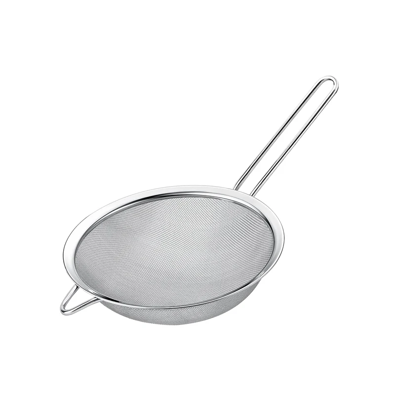 Set 3 Setacci In Acciaio Inox | Maglia Fine Per Farina, Zucchero, Pasta | Maniglia Lunga Antiscotta