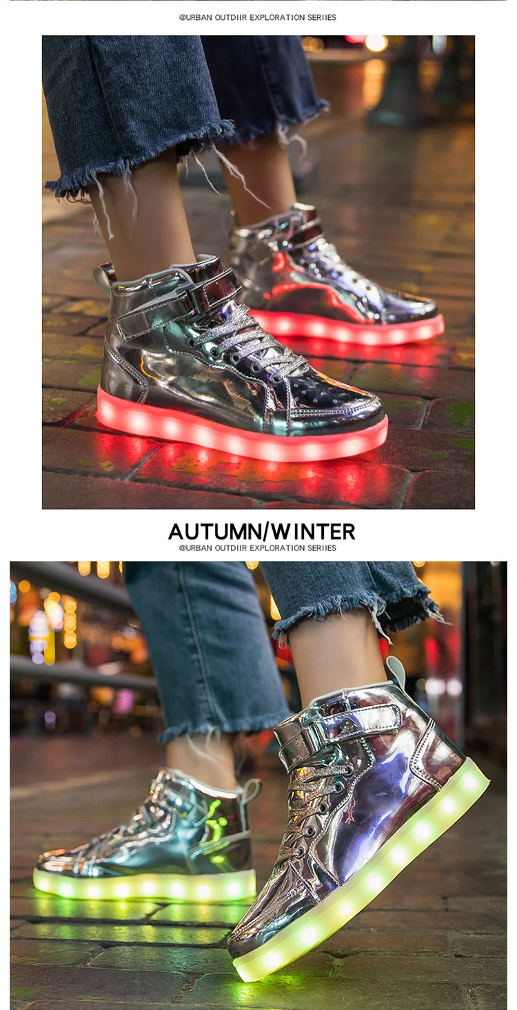 Luminous LED Light For Adults Men Women Children Boys And Girls Luminescent Sports Shoes Sizes 25-47_voghion.com