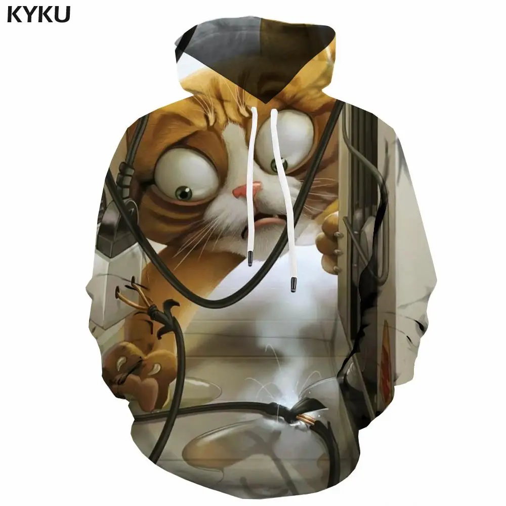 

3d Hoodies Animal Hoodie Men Cat Hoody Anime Lovely Hoodie Print Hip Hop 3d Printed Mens Clothing Funny Casual New High Quality