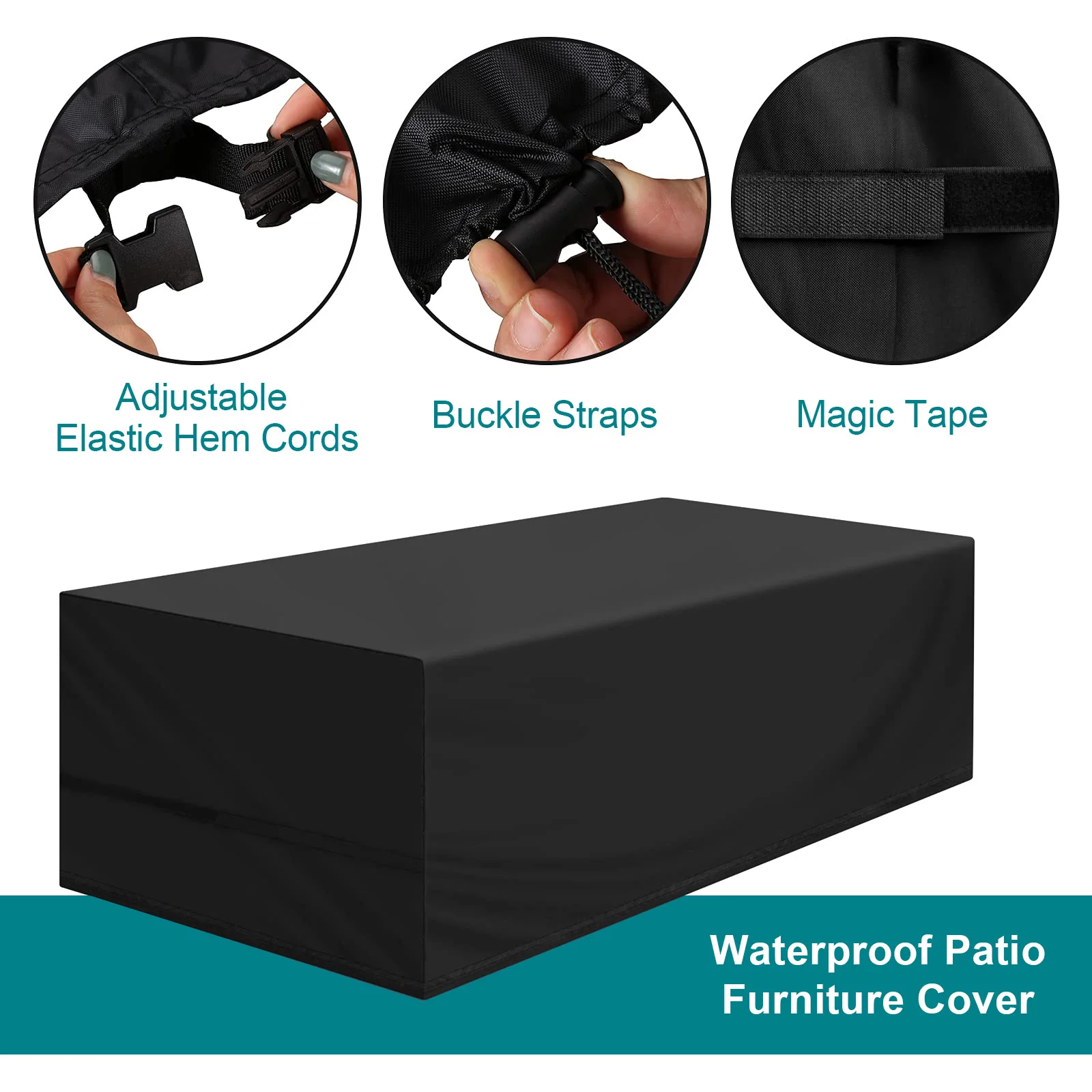 Patio Table Chair Cover Heavy Duty 600D UV Resistant Waterproof Snow Protection for Outdoor Furniture Rectangular Dining Table chair cover,patio furniture cover