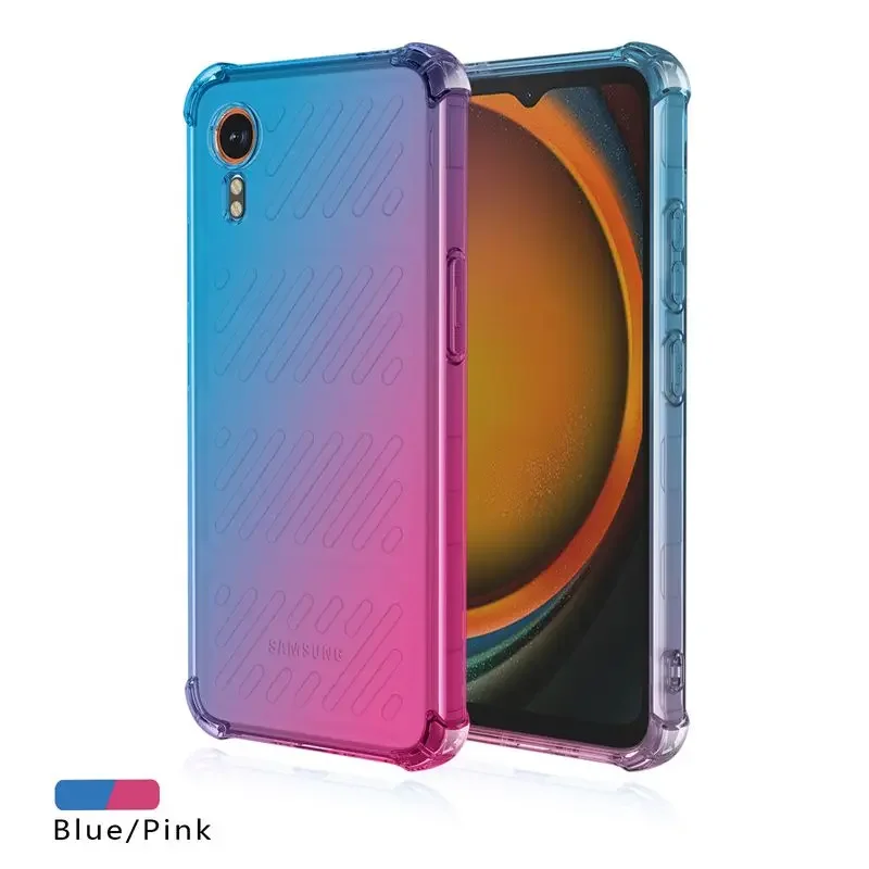 Gradient Shockproof Silicone TPU Case - Transparent Protective Cover