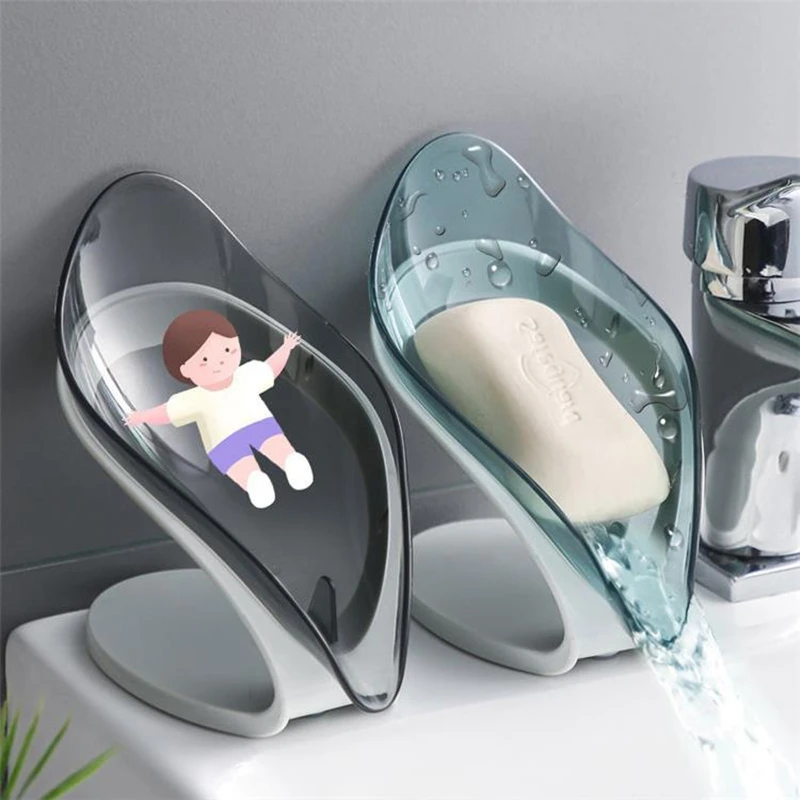 

Soap Dish Holder Suction Cup Soap Dish for Bathroom Shower Kitchen Accessories Soap Box Sponge Holder Storage Tray Container