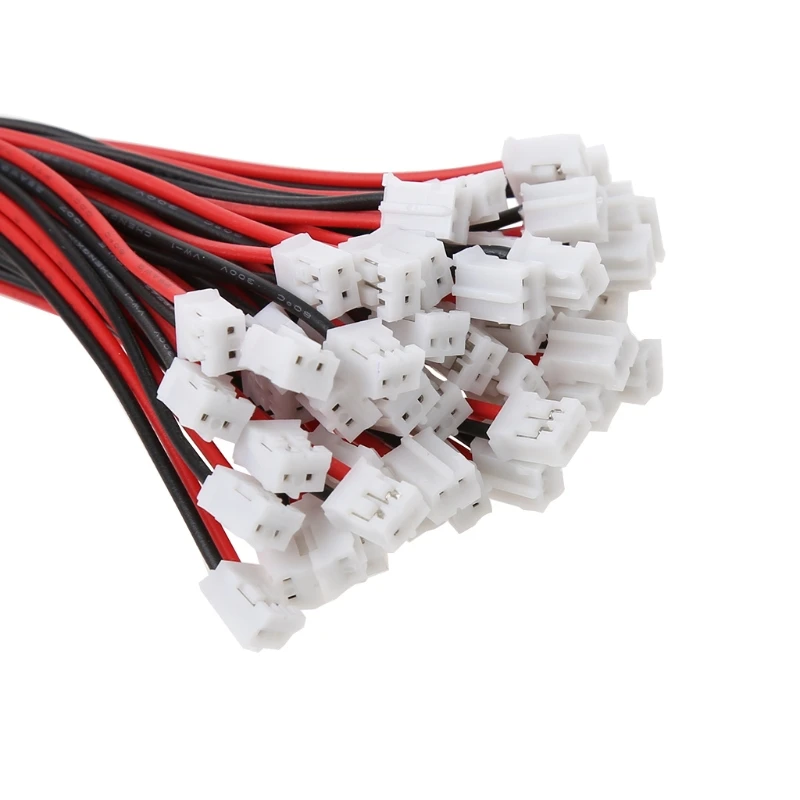 

50 НАБОРОВ Mini Micro JST 2.0 PH, 2-контактный разъем с проводами, кабели 120 мм, 26AWG